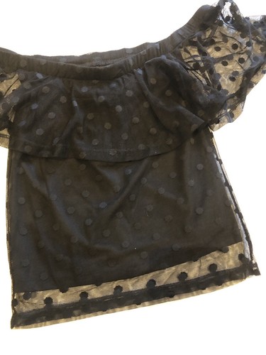 Spitzen bluse schwarz - h&m,