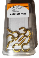 Schraubhaken Gebogen 2,3x20 mm