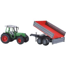 Bruder 02104 Fendt 209S mit Bordwandanhänger, ab 3 Jahren, Maße: 13 x 15 x 55,9 