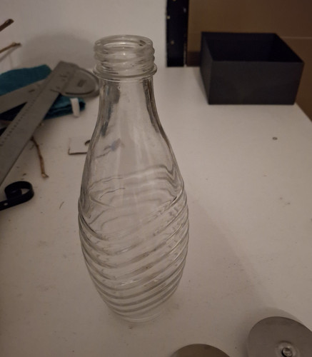 Geriffelte glasvase - geriffelte,