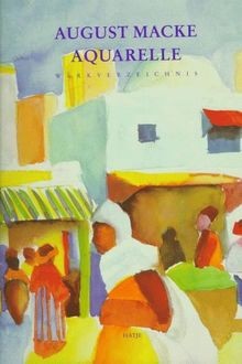 August macke aquarelle - august,