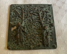 Bronze-Relief Tafel  San Zeno Verona Wandbild Italien Allegorie des Meeres