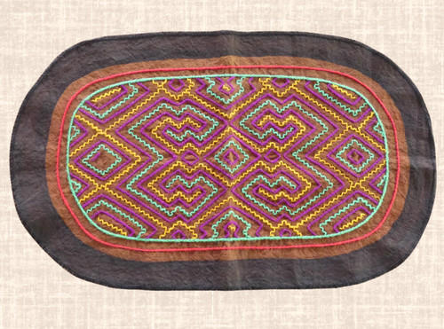Boho ethno wandbild stickerei - ethno,