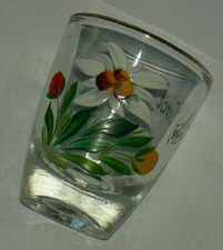 Schnapsglas aus REUTHE/TIROL, 60er Jahre, Handbemalt!