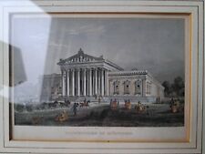 Glyptothee / Glyptothek München - J. Poppel - koloriert Stahlstich? Druck? 