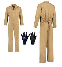 Overall beige 42-70 Arbeitsoverall KOMBI Arbeitsanzug, Karneval Fasching +