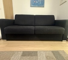 Schlafsofa, dunkelgrau, Schlafcouch zu verschenken