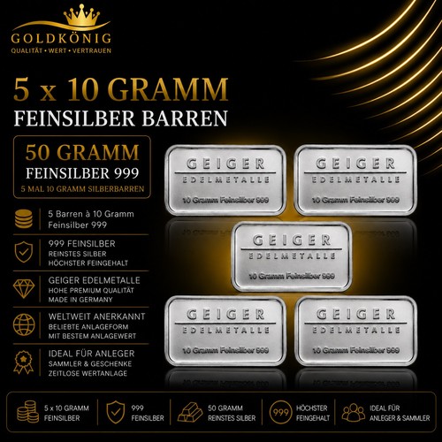 10g silberbarren geiger - 10g,
