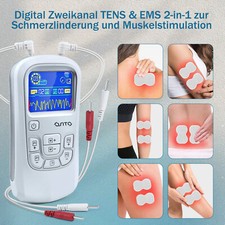 Digital TENS EMS Gerät 3-in-1 Reizstromgerät Schmerztherapie,Nervenstimulation