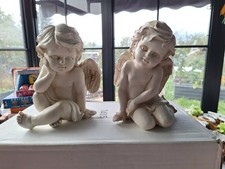 2 Engel kniend und sitzend Grabengel Trauerengel unbenutzt unbeschädigt