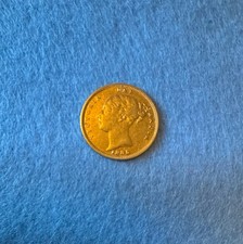 Goldmünze: UK, 1/2 Sovereign, Victoria, 1885, "Junges Porträt"