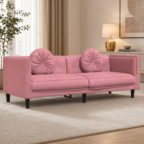 Sitzer sofa samt - 3-sitzer,