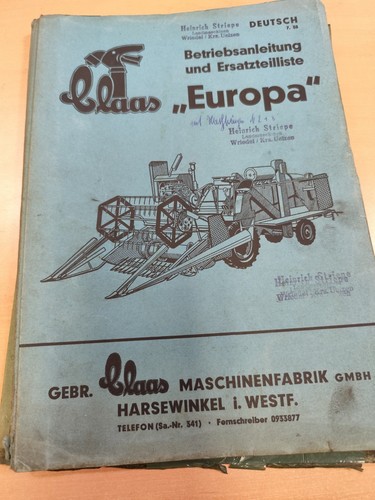 Claas europa mähdrescher - claas,