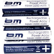 B & M Akku Batterien 4 Stück