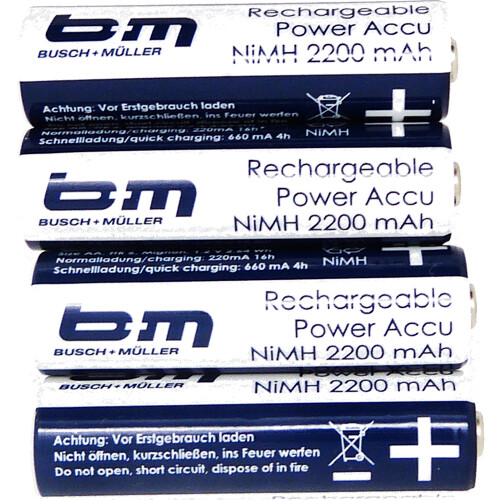 Akku batterien 4 stück - 4,