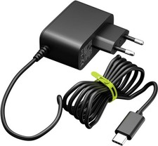 Goobay Netzteil für Raspberry Pi 5, USB-C, GaN, schwarz, 1,25 m Rundkabel,