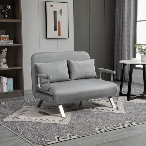 Homcom schlafsofa zweisitzer - schlafsofa,