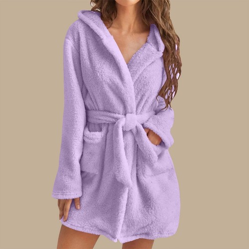 Flauschiger bademantel damen - flauschiger,