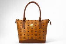 MCM Top Zip Shopper Bag Small