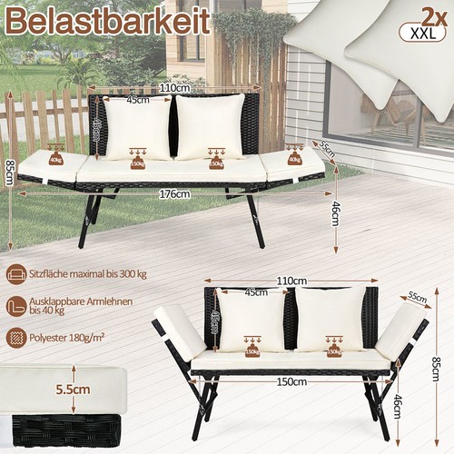 Gartensofa sitzmöbel - gartensofa,