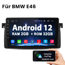 Autoradio android12 9" Navi USB GPS Bluetooth für BMW E46 cabrio coupe Carplay