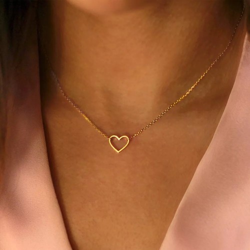 Damenhalskette kette herz gold - damenhalskette,