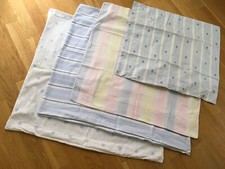 4 alte Kopfkissenbezüge bunt