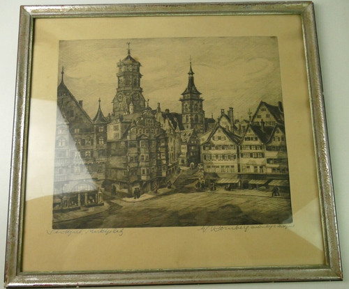 Walter romberg radierung - walter,