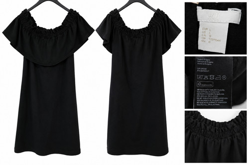 Damen kleid l schwarz - h&m,
