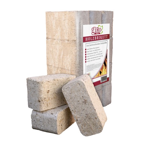 Giro holzbriketts eckig - eckig, 10kg