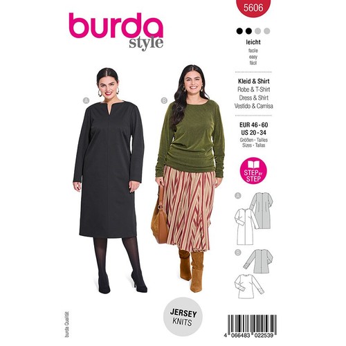 Kleid shirt burda 5606 - burda,