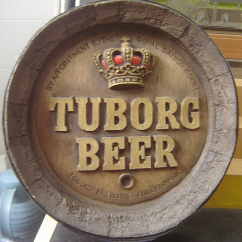 Brauerei werbeschild fassboden - werbeschild,