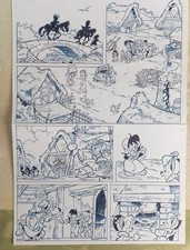 Fix und Foxi Originalzeichnung