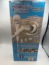 Robustes Schrubber - kabelloser elektrischer Power Scrubber, Teleskopstiel & 4 Bürstenköpfe