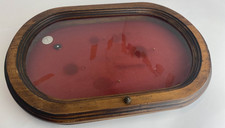 Schmuckasten, Schaukasten Ovale Holz Box Guter Zustand