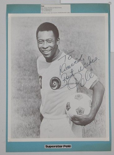 Autogramm pelé fussball new - fussball,