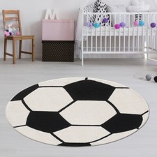 Fußballteppich rund Weich &