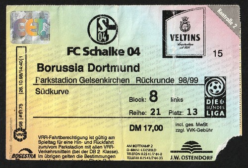 Ticket 1998 fc - |, 1998/99