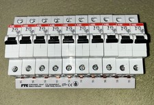 ABB Sicherungsautomat Set B16 S201-B16 ,1-polig 10er Set mit 3 Phasen Schiene