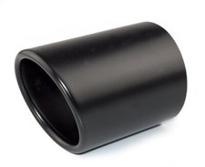 Auspuffblende Endrohr 100mm schwarz Blende Auspuff Anschluss 70-90mm abgeschrägt