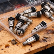 20X Auto Metallventile Silber