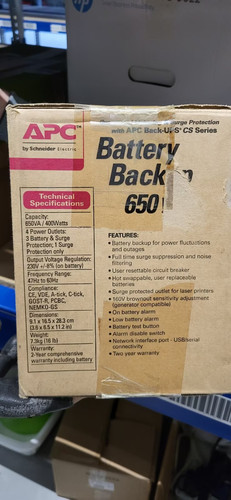 Apc back ups 650 - apc,