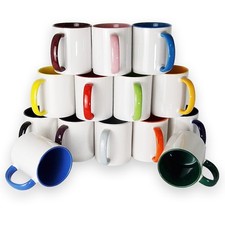 craftcut® - BICOLOR Tasse für Sublimation - verschiedene Farben - 11oz/330ml