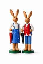 Osterhase Paar Holz 28cm