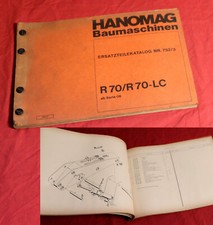 Ersatzteilliste Hanomag R 70 