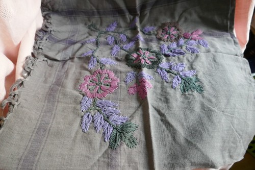 Dreieckstuch grau mit - ,