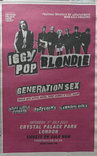 Blondie live iggy pop - blondie,
