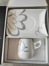 Picasso- Porzellan Kaffeeset,  Tasse&Untertasse, Friedenstaube, Geschenkpackung
