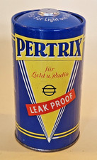 Blech-Spardose in Form einer PERTRIX Batterie = 50er Jahre Reklame Rar!!