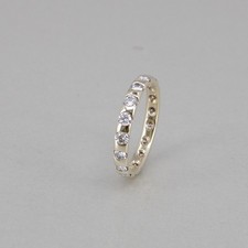 Memoire Ring in  585/14k Gelbgold mit 17 Brillanten ca. 1 ct W/si